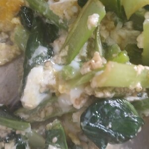 小松菜と卵の中華ナムル-お弁当✻あと一品